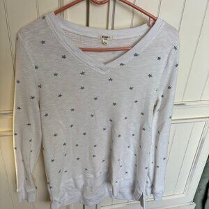 Dylan waffle long sleeve tee--size small